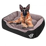 CLOUDZONE Dog Bed Machine Washable Rectangle Breathable Soft Cotton with Nonskid Bottom Extra Large Pet Bed